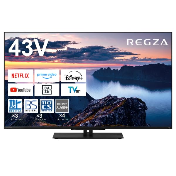 REGZA 43インチ 液晶 43Z670N スマートテレビ Dolby Atmos対応 2024年モデル商品画像
