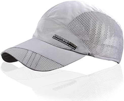 New Grey summer hat cap men Quick Dry outdoor sun hat casquette chapeu casual sports Letter mesh men Baseball caps