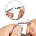 Ace Bright Stainless Steel Measuring Spoons, Set of 7 Stackable Measure Spoon for Dry and Liquid Ingredients, Etched Marked Baking Cooking Spoon with Detachable Ring Holder