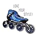 VNLA Carbon Speed Roller Blades/Adult Rollerblades Women - Adjustable Inline Skates for Women - Patines Roller Skate Blade - Rollerblades Men (Black, Blue, Green, Red)