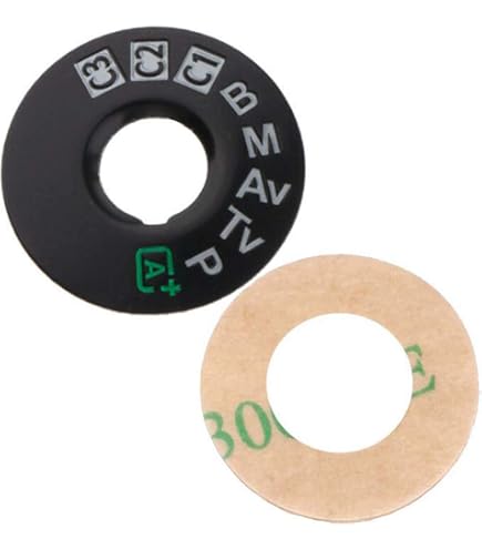 Pulsante Di Ricambio Per Ghiera Modalità Canon EOS 5D Mark IV (5D4) – Adesivo Metallico
