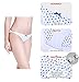 Queenie Ke Women's Comfort Cotton Rich Snug Fit Ultra Low Brief Panty Size L Color White Heart/Blue Stripe/Sky Blue/Ocean Blue 4 Pack