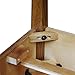 Leick Home Haven Ridge Accent Table, Solid Wood End Table, Square Side Table, Black Hardware, 1 Drawer, Display Shelf, Easy Assembly, Medium Oak, 15 in x 15 in x 24 in, 9041-MED