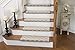 Parterre Wool Inspired Bullnose Carpet Stair Tread with Adhesive Padding, Color - Chantilly, by Tread Comfort (Single 27