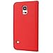 HILDA Phone Case for Galaxy S5,[2PCS HD Screen Protectors],Wallet Case,PU Leather Case,Credit Card Holder,Flip Cover Skin,Galaxy SV I9600[Red]