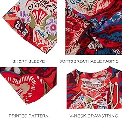 Men's Fashion Shirt Short Sleeve Beach V-Neck