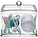 Qtips Cotton Balls Makeup Holder - Make up decor organizer and qtip dispenser for all of your health and beauty products! Bathroom organizers with lid and dividers for storage of pads gauze q tips swabs and even office supplies accessories for vanity