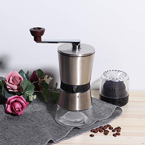 Manuelle Kaffeemühle Kaffeemühlenmühle Tragbare langlebige einstellbare Mahlmaschine Kaffeemühle für Gewürze für den… – Bild 6