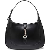 BAVERGE Shoulder Bag for Women, Soft Vegan Leather Purse Trendy Hobo Handbag Small Crossbody Bag with Adjustable Strap