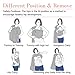 Vlokup Ring Sling Baby Carrier - Soft Cotton Baby Sling Baby Wrap for Newborn Infant Toddler - Grey Rainbow