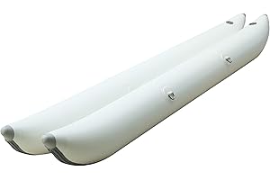 DIVTEK Inflatable Pontoons,Pontoon Boat Accessories Inflatable Tubes Boat Water Bike Parts Banana Float White Buoy