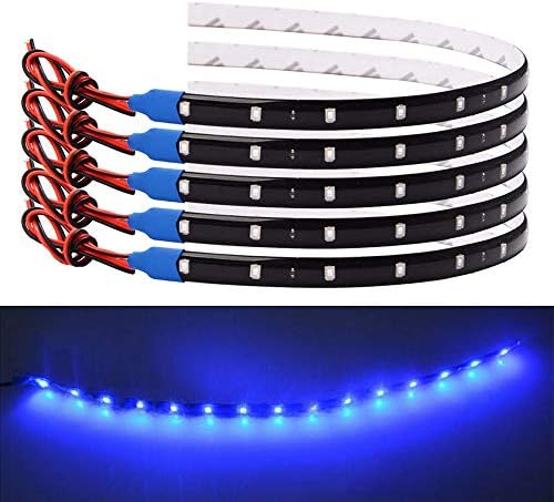FICBOX LED Strip Light 12V Flexible Waterproof Underglow Lights for Car Motorcycles Golf Cart (Blue, 10Pack) FICBOX LED Strip Light 12V Flexible Waterproof Underglow Lights for Car Motorcycles Golf Cart (Blue, 10Pack)