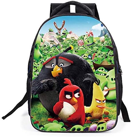 LPMAW Children's Backpack, Angry Bird Bag Children's Anime Cartoon Casual Backpack Unisex Bird Backpack D-42 * 32 * 18CM