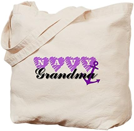 CafePress - NAVY Grandma - Natural Canvas Tote Bag, Cloth Shopping Bag