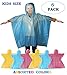 5 Pack Kids Emergency Rain Poncho Children Emergency Raincoat with Hood (White)