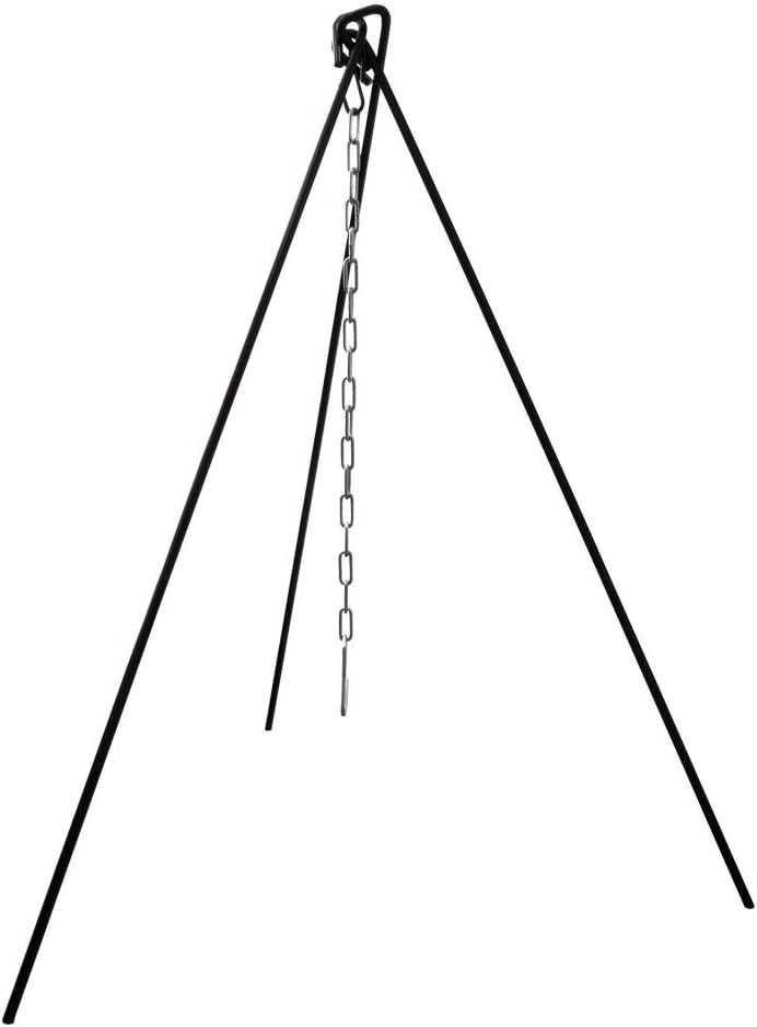 Steel Barbecue BBQ Grill Tripod Stand Garden Camping Fire with Hanging Chain Grillmaster