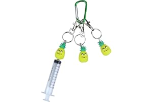 rainbowstar 3 Pack Med Clip Syringe Holder with Carabiner for EMS Nurses Paramedic Healthcare Syringe Socket Holder