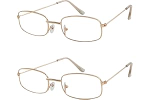 EaciTown 2 Pairs Old Man Glasses Old Lady Eyeglasses 100 Day of School Costume Wizard Glasses Halloween Costume Magic Style