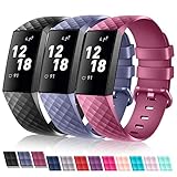 ZEROFIRE Bands Compatible with Fitbit Alta HR and Fitbit Alta (4 Pack), Replacement Sport Wristbands with Secure Metal Buckle for Fitbit Alta/Fitbit Alta HR/Fitbit Ace, Small Large