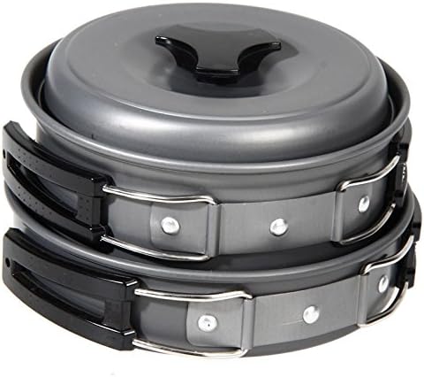 8pcs Outdoor Camping Cookware Cooking Picnic Bowl Pot Pan Set Backpacking