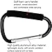 Shells Classy Black Color Extra-Large D-Shape Super-Handy Snap Hook Hanger Bags Holder Carrier Mommy Hook Carry Handle with Soft Foam Grip