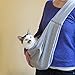 iPrimio Reversible Hands Free Pet Carrier Sling Bag - Cat Sling Carrier, Dog Carrier Sling, Cat Papoose Carrier Front, Puppy Sling, Cat Carrying Pouch, Dog Sling Carrier - Black (Fits Small Pets)