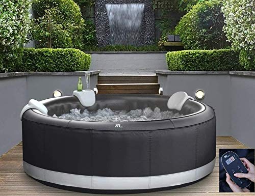 DEKO VERTRIEB BAYERN XXXL Luxus Premium SPA Whirlpool + LCD Fernbedienung Modell 2023-204cm aufblasbar Outdoor+Indoor…