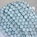 MJDCB Natural Round Aquamarine Gemstone Spacer Loose Beads Spacer Beads for DIY Jewelry Making Strand 15