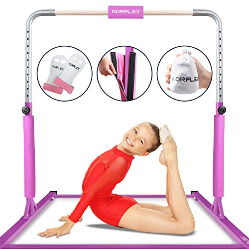 NORFLEX Gymnastics Bar for Kids Horizontal Training Bar Gymnastics Kip Bar for Home Fitness