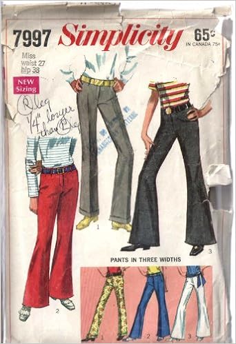 bell bottom jeans sewing pattern