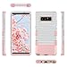 ULAK Galaxy Note 8 Case, Soft Silicone Bumper Anti Slip Dust Scratch Shock Resistance Protective Hard PC Cover for Samsung Galaxy Note 8 (Rose Gold Stripes)