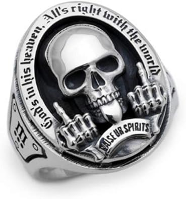 正規品 骸骨 スカル リバティスカルリング ドクターモンロー Monroe Dr ドクロ プレゼント ギフト アクセサリー レディース メンズ 指輪 シルバーリング スターリングシルバー シルバー シルバー925 シルバーアクセサリー ブランド ロック パンク ライダー バイカー 鈴