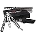 Balisong Butterfly Knife Trainer - Practice Folding Knife Set + Unsharpened Blade + Set of 2, Dragon and Silver with Spring Latch