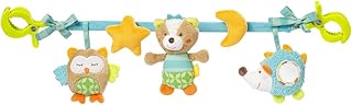 Fehn 071535 Kinderwagenkette Sleeping Forest – Mobile-Kette mit niedlichen Figuren zum Aufhängen an Kinderwagen, Babyschale oder Kinderbett – Für Babys und Kleinkinder ab 0+ Monaten, Länge: 45cm