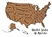 BeLoved Scratch Off Map of The USA. Travel Map New Design. Modern Wall Decor!!! Track Your Adventures. USA Poster. Your Country Your Trips! Best Gift IDEA for Everyone!