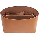ZTUJO Purse Organizer Insert For Handbags For Le Pliage, Ultra-light Waterproof DupontPaper Upgraded Purse Organizer Insert (Brown, Medium)