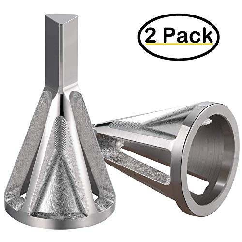 Deburring Tool for External Bevel Screws, 2 Piece Burr Remove Tool, Drill Accessories, Deburring External Bevel Tool for Metal Outside Diameter (Silver) - Thumbnail 7