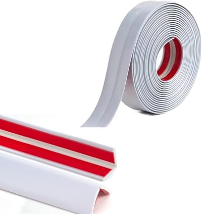 Zayejod 5M PVC Inside Outside Corner Trim Self-Adhesive Vinyl Moulding 3cm
