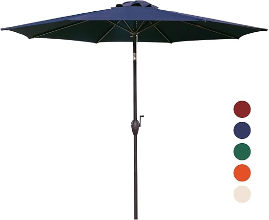 Amazon Com Kingyes 9ft Patio Table Umbrella Outdoor Umbrella