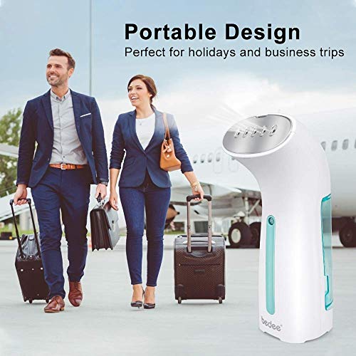 bedee Plancha de Vapor Vertical,Plancha Viaje,Planchas de Vapor Verticales y Horizontal Calentamiento para Uso Diario y Viajes Elimina Arrugas y Olores