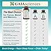 GAIA Sciences Total Focus Formula for Added Attention Boost Mood Increase Brain Memory Mental Cognitive Enhancer Anti Stress Anxiety Depression Panic Ashwagandha Ginkgo Ginseng Nerve Tonic Energizer