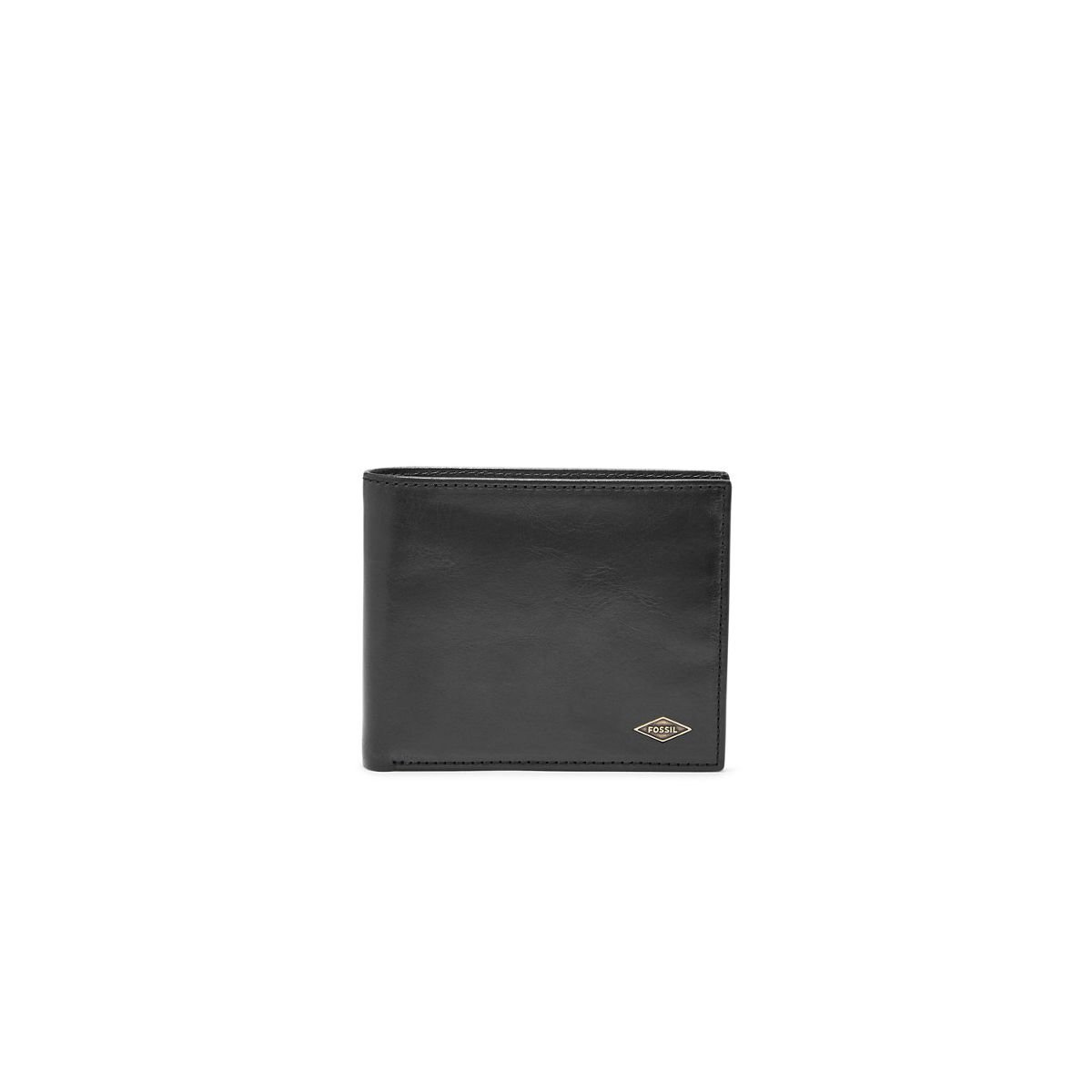 Fossil Wallet for Men Ryan, Leather Bifold black 11.4 cm L x 2.5 cm W x 9.5 cm H ML3736001