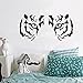 Sundlight Tiger Mask Wall Art Sticker for Kids Bedroom