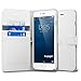 Spigen Wallet S iPhone 6 Plus Case with Foldable Cover and Kickstand Feature for iPhone 6S Plus/iPhone 6 Plus - White