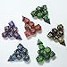 Flosky 7 Shapes Dice Fillet Square Triangle Dice Mold Dice Digital Game Silicone Mould