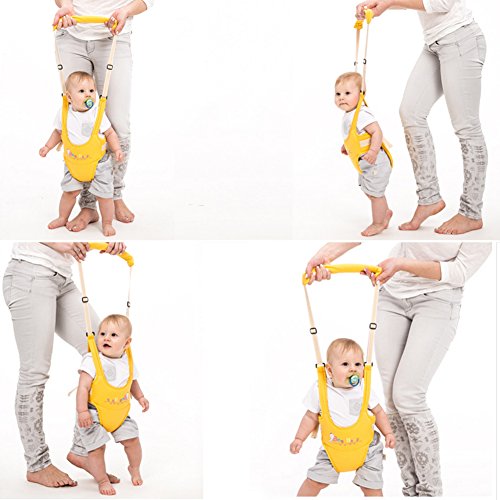 OLizee Breathable Handheld Baby Child Harnesses Learning Assistant Walker Toddler Walking Helper Kid Safe Walking Protective Belt(Blue)