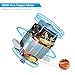 Food Chopper - Elechomes 1.8 L Glass Bowl Food Processor with 4 Titanium Coated S-blades, 2 Speeds Option with 300 W Powerful Motor