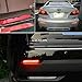GTINTHEBOX (2) 3D Optic Red LED Rear Bumper Reflectors Brake Tail Light, Rear Fog Lighting Lamps Kit For Lexus RC NX IS-F or RX GX, etc