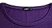 UGET Women's Oversized Baggy Tops Off Shoulder Loose Fitting Pullover Casual Blouse T-Shirt Sweater Long Batwing Sleeve X-Large Purple
