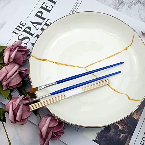 Kintsugi Repair Kit, Repair Your Meaningful Pottery with Gold Powder Glue, Starter Ceramic